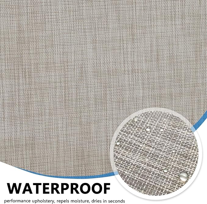 Outdoor Dining Chairs Set of 4, Stackable Patio Chairs with Textilene Fabric, Lightweight Garden Chairs for Poolside, Backyard, Camping, Grey