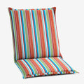 BrylaneHome Hinged Back & Seat Cushion - 21.5" H Seat Back - Patio & Outdoor - Water, Stain & Fade Resistant - Covert Breeze