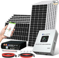 ECO-WORTHY 5KW Off Grid Solar System Complete Kit 12PCS 195W Mono Solar Panel (2340W) +1 * 48V 5KW Off-Grid Inverter + 1 * 51.2V 100Ah Server Rack Whole House Storage LiFePO4 Lithium Battery