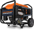 Generac 4,500 Starting Watt Portable Gas Generator - Electric Start - Home Backup or RV Ready - Heavy Duty Frame - Quiet, Long Runtime, Emergency Power- 49-State Compliant
