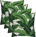 RSH Décor: Set of 4 Square Throw Pillows | Indoor/Outdoor All Weather Polyester Fabric | Decorative Accent Pillows for Patio Furniture | Reversible | 24" x 24" | Swaying Palms Aloe