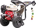 SIMPSON Cleaning PS60869 PowerShot 4000 PSI Gas Pressure Washer, 3.5 GPM AAA Triplex Pump, Honda GX270 Engine, Includes Spray Gun, Wand, 5 QC Nozzle Tips, 3/8-inch x 50-Foot Monster Hose, 49-State