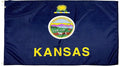 FlagSource Kansas Nylon State Flag, Made in the USA, 3x5'