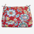 BrylaneHome Extra-Thick Seat Cushion - 23”L x 22”W x 5.5”H - Patio & Outdoor - Water, Stain & Fade Resistant - Daelyn Cherry