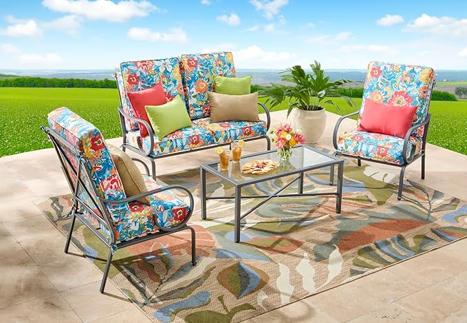 BrylaneHome Bh Outdoor Performance 2-Section Deep Seating Cushion - Granada