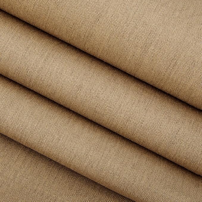 RSH DECOR: Sunbrella Square Throw Pillows Set of 2 | 24" x 24" | Water and Fade-Resistant Performance Fabric | Outdoor Pillow Covers with Down-Alternative Inserts | Canvas Heather Beige