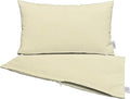 RSH DECOR: Sunbrella Pillow Covers Set of 2 | Covers Only - 26" x 16" | Outdoor Lumbar Pillow Covers Crafted with Sunbrella Performance Fabric | Canvas Canvas