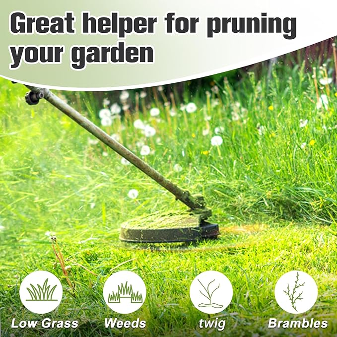 String Trimmer Line .095", 150 Feet Weed Eater String, Round Trimmer Line for Universal Replacement, Orange Premium Nylon String Trimmer Line for Medium& Heavy Grass&Weeds (2.4mm, 45m)