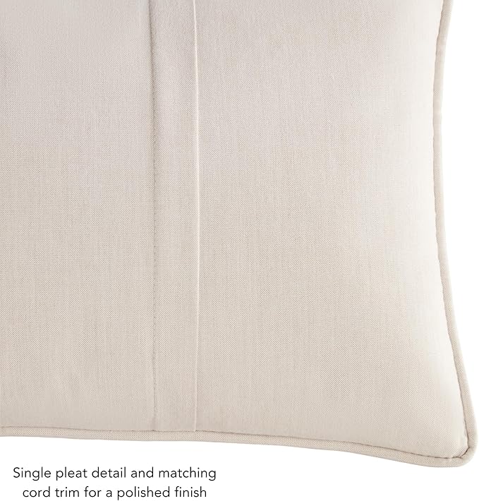 Greendale Home Fashions Sunbrella 21'' x 14'' Rectangle Outdoor Throw Pillow with Removable Cover (Set of 2), Cast Pumice