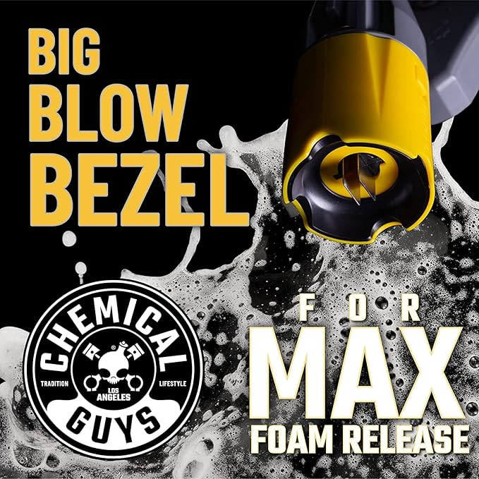 Chemical Guys Big Mouth Max Release Foam Cannon - Pressure Washer Foam Cannon for Car Wash, Home Cleaning, and Boat Wash with 34 oz Bottle