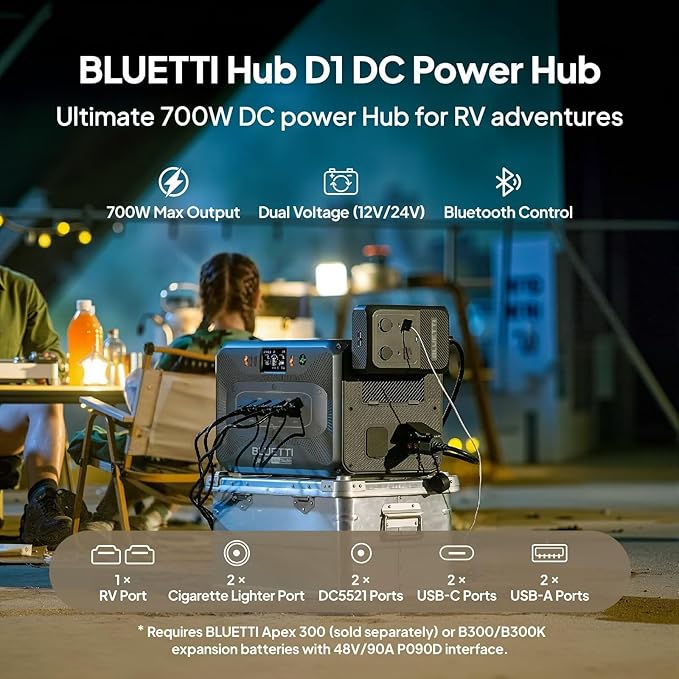 BLUETTI Apex 300 Solar Generator (2025 New) with 2 200W Solar Panels, 2764.8Wh LFP Battery Backup with 6 3840W AC Outlets (7680W Surge), 120V/240V Dual Voltage, Ideal for Camping and Off-Grid Living