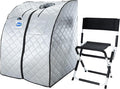 Durasage Ultra Low EMF Infrared Sauna Box – Portable Sauna with Heated Footpad & Chair, Personal Home Spa for, Stress Relief, Weight Loss & Skin Rejuvenation, Foldable, Easy Setup & Remote Control