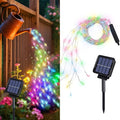 ANGMLN Solar Fairy String Lights Outside, 10 Strand 200 LEDs 8 Modes Watering Can Light for Outdoor（No Can）, Firefly Bunch Lights Waterproof Solar Powered Waterfall Lights for Garden Decor