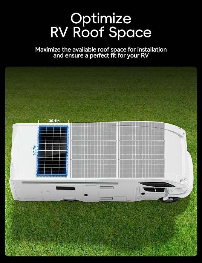 880 Watt Solar Panel,25.4% High Efficiency Perovskite Solar Cells,10BB Hidden Busbar Technology,12v/24v Solar Panels for Off-Grid Systems, RV, Boat, Cabin, Backup Power