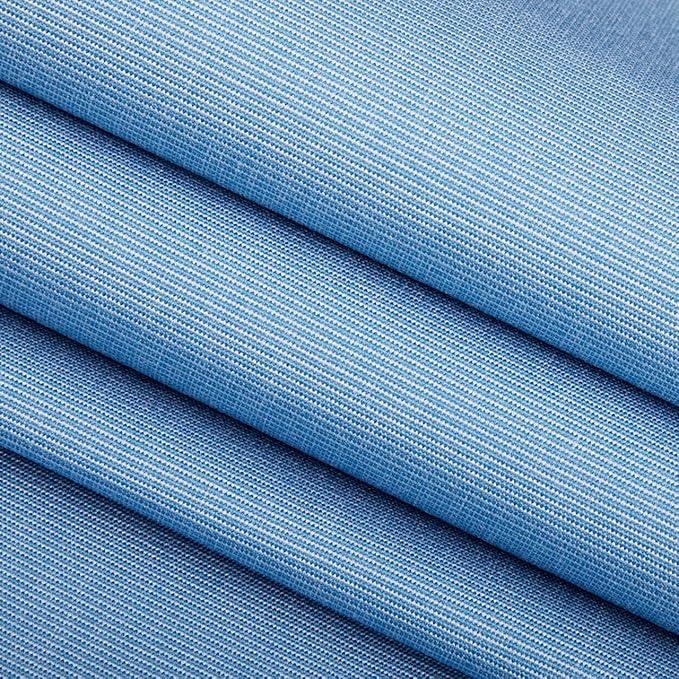 RSH DECOR: Sunbrella Pillow Covers Set of 4 | Covers Only - 26" x 16" | Outdoor Lumbar Pillow Covers Crafted with Sunbrella Performance Fabric | Canvas Air Blue