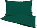 RSH DECOR: Sunbrella Pillow Covers Set of 2 | Covers Only - 26" x 16" | Outdoor Lumbar Pillow Covers Crafted with Sunbrella Performance Fabric | Canvas Forest Green