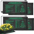 Bestio Seeding Heat Mat 10"x 20.75", 4 Pack Durable Seedling Heat Mat for Seed Starting, UL and MET Certified Waterproof Warming Mat Plant Heating Pad for Seed Germination,Hydroponics, Greenhouses