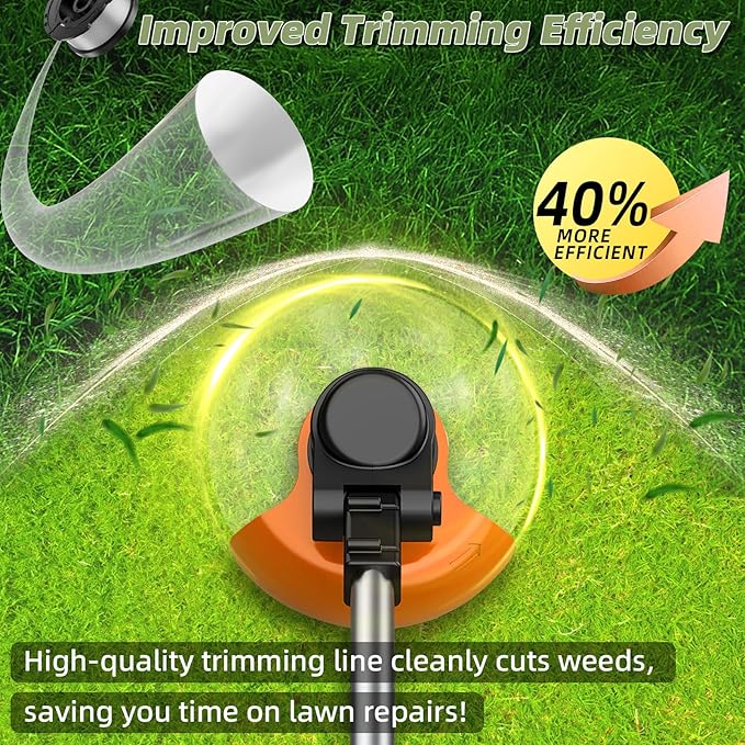 7 Pcs AF-100 Weed Eater Strings Compatible with Black and Decker Weed Eater, 0.065’’ AFS Automatic Feed Replacement Spool, 6 Pcs Spools(180ft Total), 1 Pcs RC-100-P Trimmer Cap and Spring