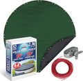 Winter Swimming Pool Cover for 15 ft Aboveground Round Pool Size, Value Plus Choice Series, Solid Material, Color - Evergreen, Pool Cover Choice 3215-4CHOICE