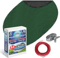 Winter Swimming Pool Cover for 12 ft x 24 ft Aboveground Oval Pool Size, Value Plus Choice Series, Solid Material, Color - Evergreen, Pool Cover Choice 321224-4CHOICE