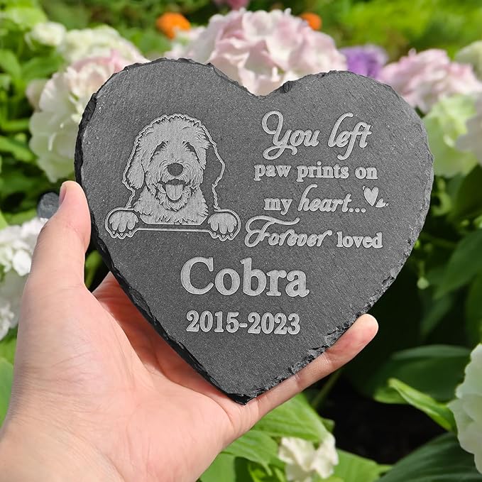 Old English Sheepdog Memorial Stone, Old English Sheepdog Statue, Old English Sheepdog Memorial Plaque, Old English Sheepdog Memorial Gifts, Old English Sheepdog Loss Sympathy Gift