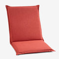 BrylaneHome Hinged Back & Seat Cushion - 21.5" H Seat Back - Patio & Outdoor - Water, Stain & Fade Resistant - Geranium