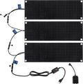 Heated Snow Melting Mat for Outdoor Stairs, Non-Slip (10in x 30in*3)