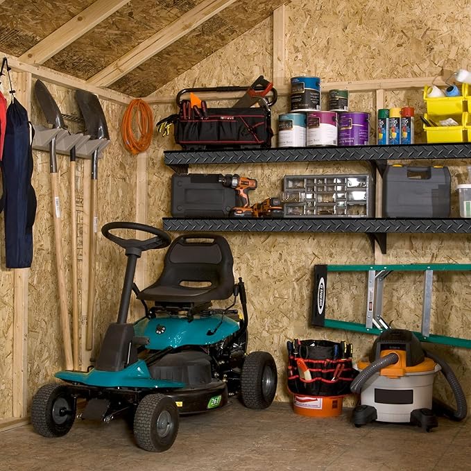 Handy Home Products Charleston Value Gable 10x12 Do-It-Yourself Wooden Storage Shed, 2x3 framing- Does not Include Floor kit or Paint