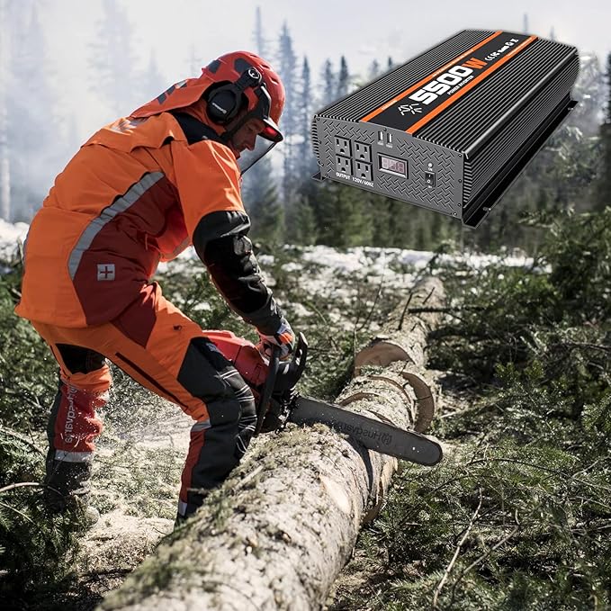 5500 Watt Inverter 5500W Inverter 12V to 110V/120V Power Inverter Truck RV Solar Power Inverter 5000 watt Inverter 12V to 110V Converter with LCD Display