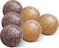 6 PCS 2.5inch Round Glass Mosaic Sphere Balls Set Living Room Table Bowls Vases Home Centerpieces Decorative Orbs Christmas Thanksgiving Wedding Party