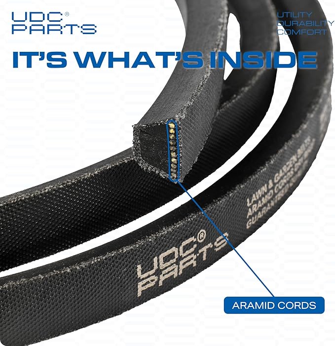 UDC Parts Snow Thrower Auger Belt 954-04201A / Aramid Cord / 36.00 inches/for MTD Craftsman 954-04201 754-04201 754-04201A Troy-Bilt 2410 2420 2840 2490