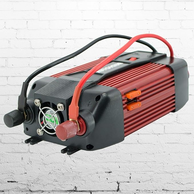 Audiotek 900W Watt Power Inverter DC 12V AC 110V Car Converter Fast USB Ports Charger