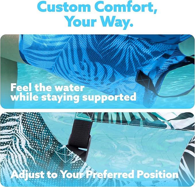 SLOOSH Inflatable Pool Floats Adult,2 Packs Floating Lounge Chairs,Blow up Pool Noodles for Adult Heavy Duty,Floating Chair for Party Summer Water Beach Lake Fun