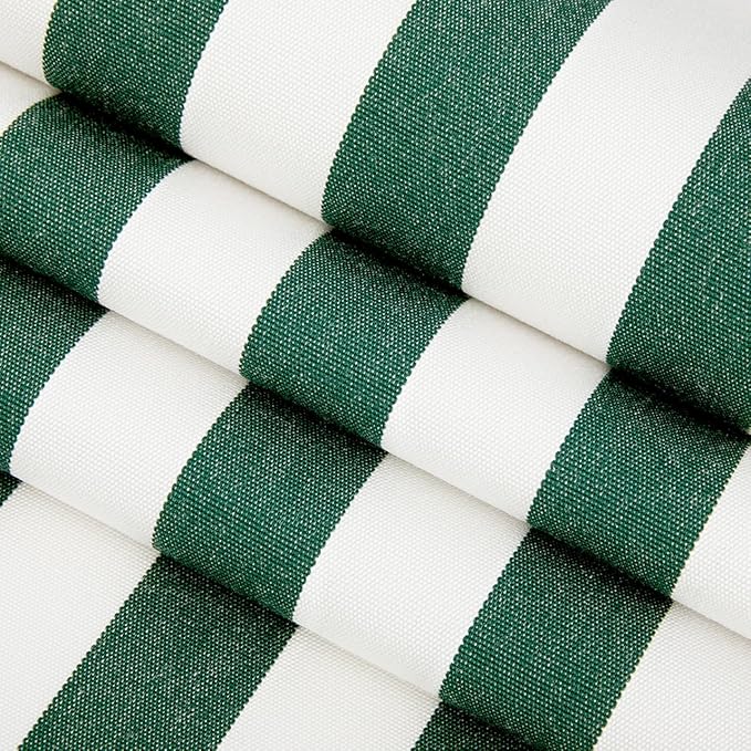 RSH DECOR: Sunbrella Square Throw Pillows Set of 2 | 17" x 17" | Water and Fade-Resistant Performance Fabric | Outdoor Pillow Covers with Down-Alternative Inserts | Mason Forest Green