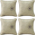 Outdoor Sunbrella Decorative Pillows Pack of 4, 18" x 18" Outdoor Pillow Set for Couch Bed Throw Patio Sofa, Allure Dusk