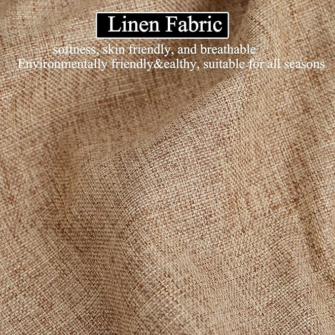 48 x 18 Inch Piano Bench Cushions for Indoor Furniture with Ties Non Slip Kitchen Dining Room Bench seat Cushion for Shoe Storage Ottoman Window Settee Pad，Khaki