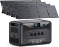 BLUETTI Apex 300 Solar Generator (2025 New) with 4 200W Solar Panels, 2764.8Wh LFP Battery Backup with 6 3840W AC Outlets (7680W Surge), 120V/240V Dual Voltage, Ideal for Camping and Off-Grid Living