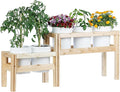 Greenes Fence Two-Tiers Five Bucket Elevated Cedar Wood Garden Frame, 69 in. x 16 in. x 30 in. - Made in USA with North American Cedar