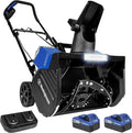 Westinghouse WSnow18 48V Cordless Snow Blower 18 Inch Kit, Steel Auger, LED Light, 1200W Brushless Motor, 25ft Throwing Distance, Plows 650lbs/min, Compatible with Snow Joe Batteries