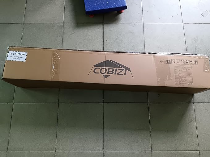 COBIZI 10x30 Pop up Canopy Tent 10x30 Canopy with 8 Sidewalls Waterproof Heavy Duty Commercial Canopy Tent for Parties Outdoor Garden Gazebo, Carry Bag with Wheel(10x30ft, Dark Blue)