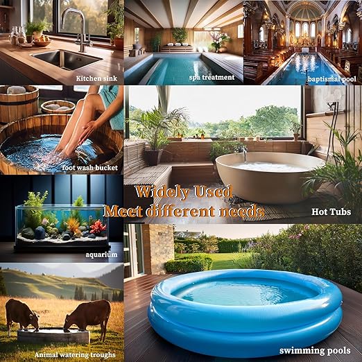 1800W Submersible Pool and Hot Tub Portable Electric Immersion Water Heater with Auto Shut Off and WiFi Timer for Bathtub, Swimming pool, Above Ground Pool, Spa, baptismal pool & Baptistry