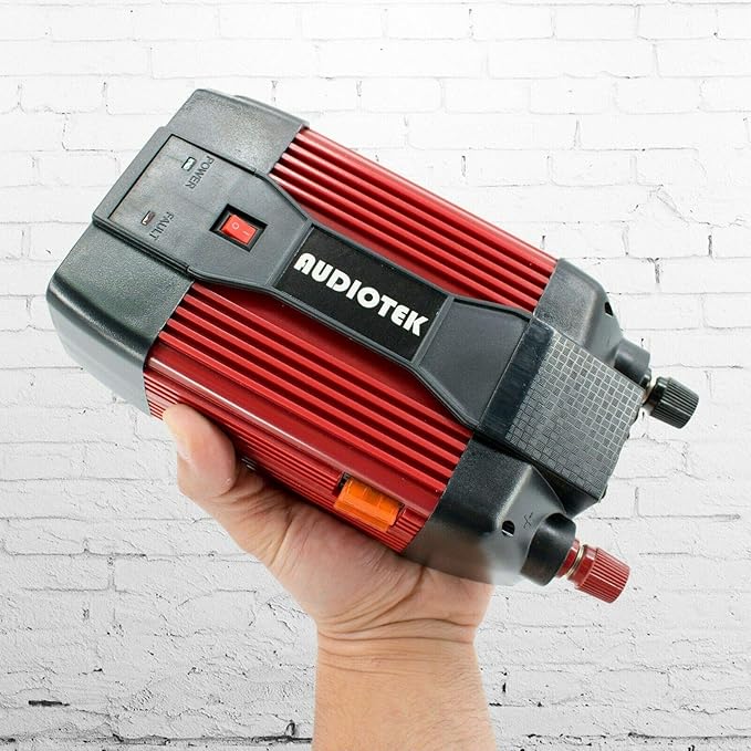 Audiotek 900W Watt Power Inverter DC 12V AC 110V Car Converter Fast USB Ports Charger
