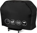 BlueStars 52 inch Grill Cover – Heavy‑Duty Waterproof 600D BBQ Cover for Outdoor Gas Grills, Compatible with Genesis, Weber, Char‑Broil & Nexgrill Models, UV & Rip‑Resistant, Black