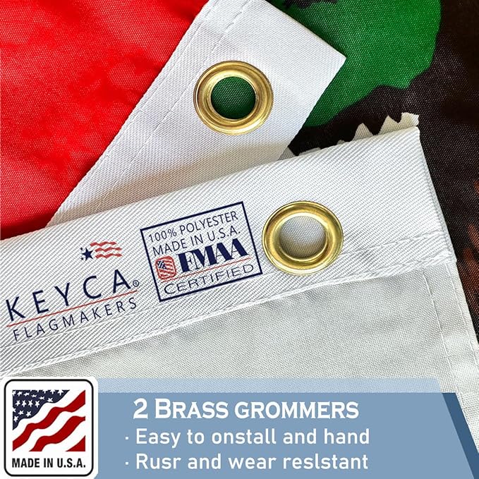 California Republic State Flag 2x3 FT Made in The USA-Heavy Duty Vibrant Colors Double Sided Cali CA Flag with 2 Brass Grommets for Home/Company/Indoor Outdoor Decoration