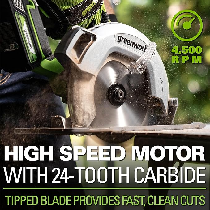 Greenworks 48V (2x24V) Lawn Mower Combo - 21" self propelled Lawn Mower, 12" String Trimmer, 320 CFM Blower, Circular Saw – All-in-One Cordless Combo: Ideal for Home Yard Work & DIY Projects
