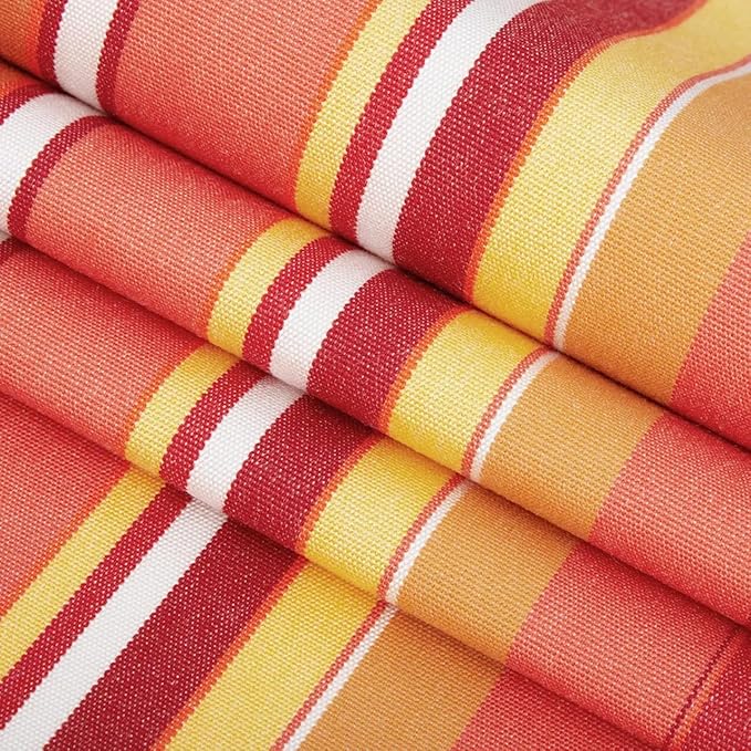 RSH DECOR: Sunbrella Pillow Covers Set of 4 | Covers Only - 26" x 16" | Outdoor Lumbar Pillow Covers Crafted with Sunbrella Performance Fabric | Dolce Mango
