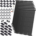 Industrial Grade Solar Pool Heater DIY Kit - Superior High-Wind Strapless Mounting System & Maximum Freeze Resistance (7-4'x10.5' / 294 Square Feet)