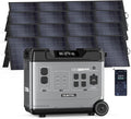 OUKITEL 5120Wh Portable Power Station with 4x200W Solar Panel (2025 NEW), P5000 Solar Generator Large Capacity, 5*AC Outlets (6000W Peak), 1800W Fast Charging, Battery Power Station for Home Use