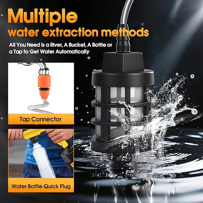 Cordless Pressure Washer, 21V Portable Pressure Washer Cordless, 130Bar Powerful car Washer with 2 * 3.0AhBattery&Multifunctional Nozzle, for Cars/Floors/Gardens