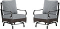 Rocking Patio Sofa Chairs - 2 PCS Outdoor Rocking Armchairs, Patio Seating with High Back Deep Seat for Porch Deck Balcony